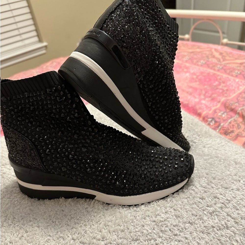 Michael Kors Skyler Rhinestone Sneaker Bootie